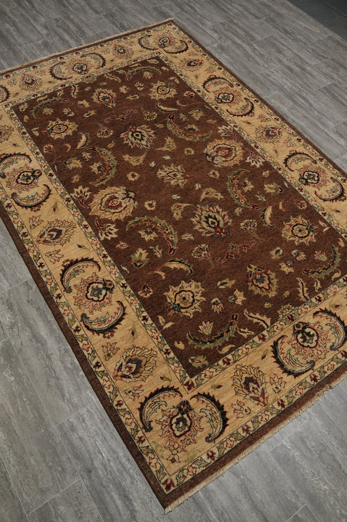 5.6 x 8 Vegetable Dyed Chobi Rug #B-73609
