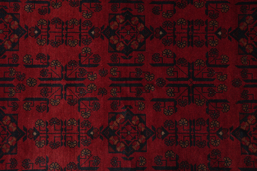 4 x 6.5 Afghan Wool Handmade Tribal Rug #PIX-26791