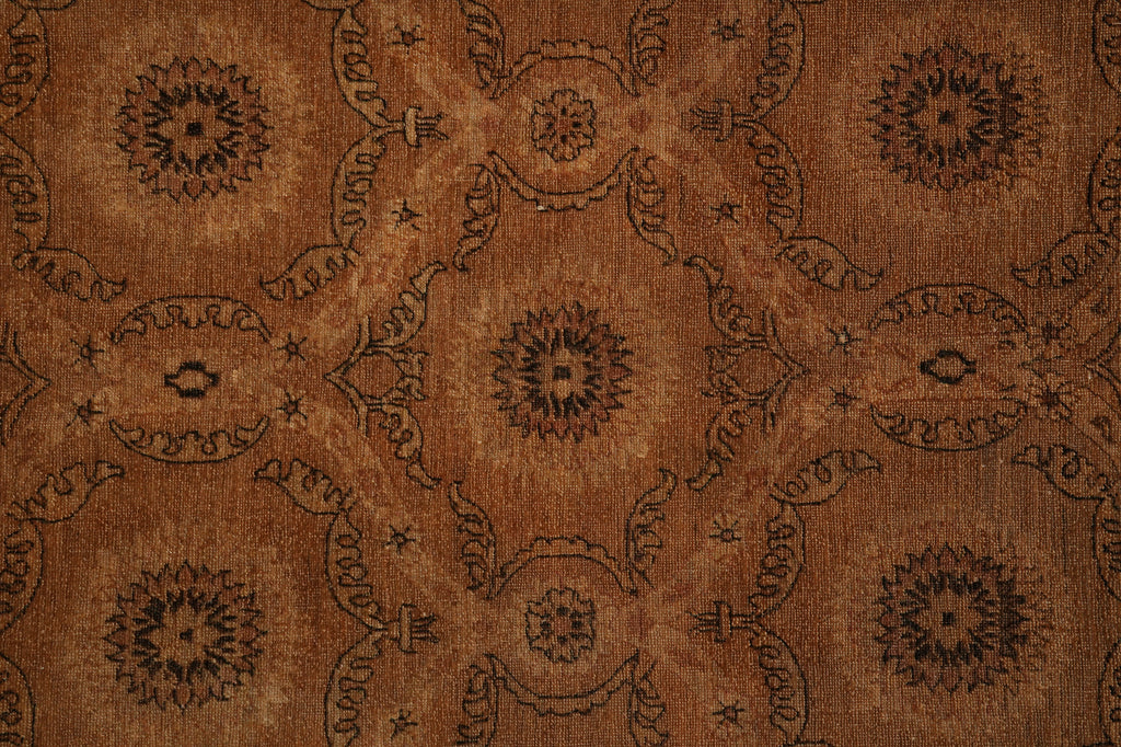 6 x 8 Tan Brown Antiqued Chobi Peshawar Transitional PIX-12440