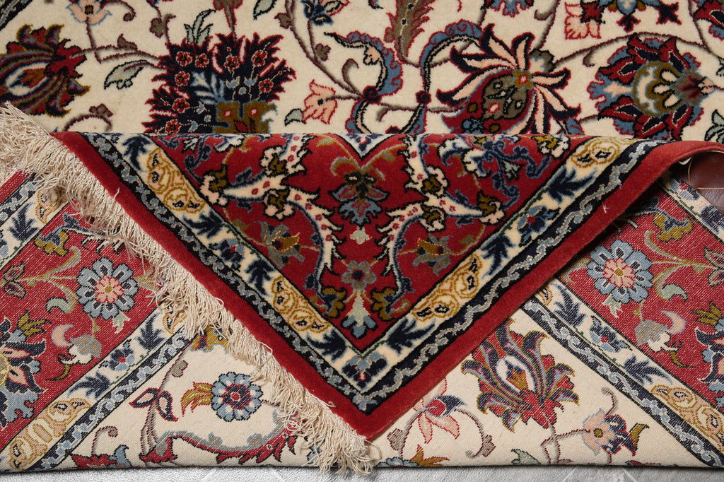 3.6 x 5.4 Super Fine Quality Wool and Silk on Silk Persian Esfahan Rug 500 Kpsi Iran #LA-53354