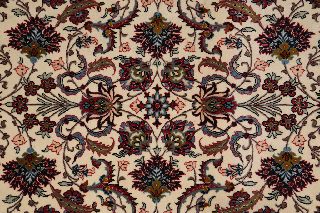3.6 x 5.4 Super Fine Quality Wool and Silk on Silk Persian Esfahan Rug 500 Kpsi Iran #LA-53354