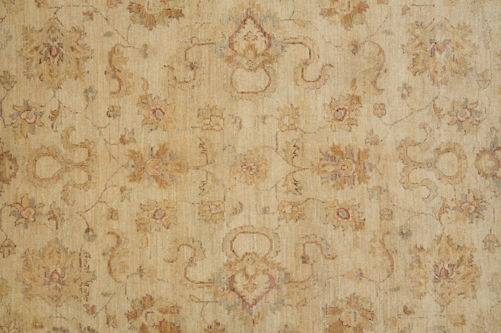7 x 10 New Handmade Natural Wool Chobi Peshawar Ziegler Rug NEUTRALS TRANISTIONAL Pattern - Pakistan #PIX-20252