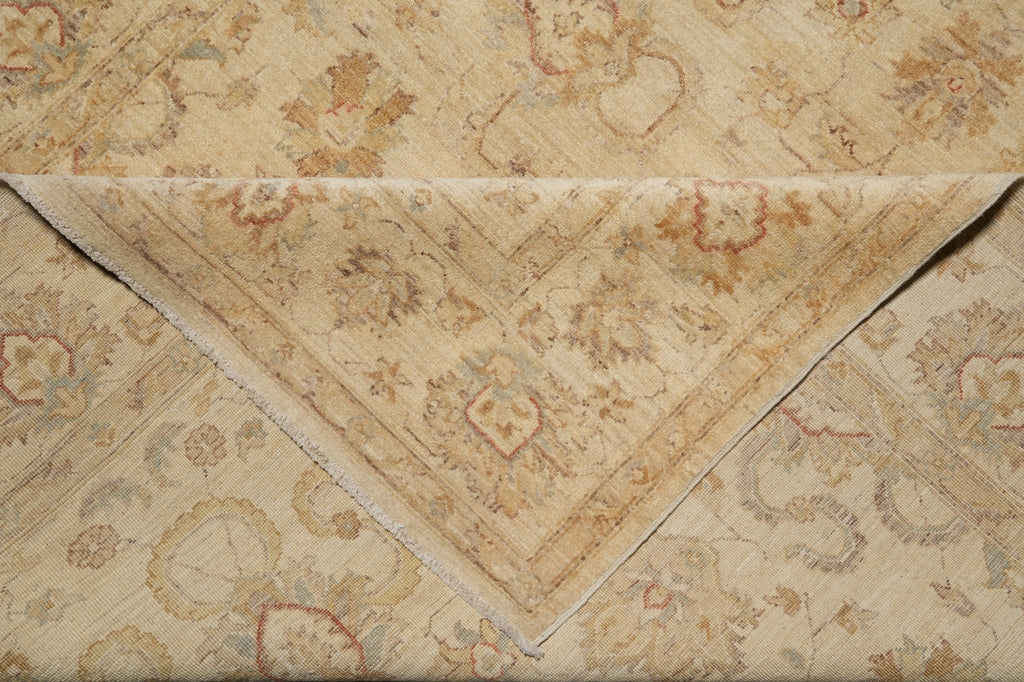 7 x 10 New Handmade Natural Wool Chobi Peshawar Ziegler Rug NEUTRALS TRANISTIONAL Pattern - Pakistan #PIX-20252