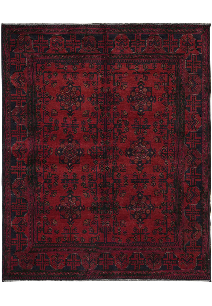 5 x 6.3 Afghan Khal Mammadi Wool Rug