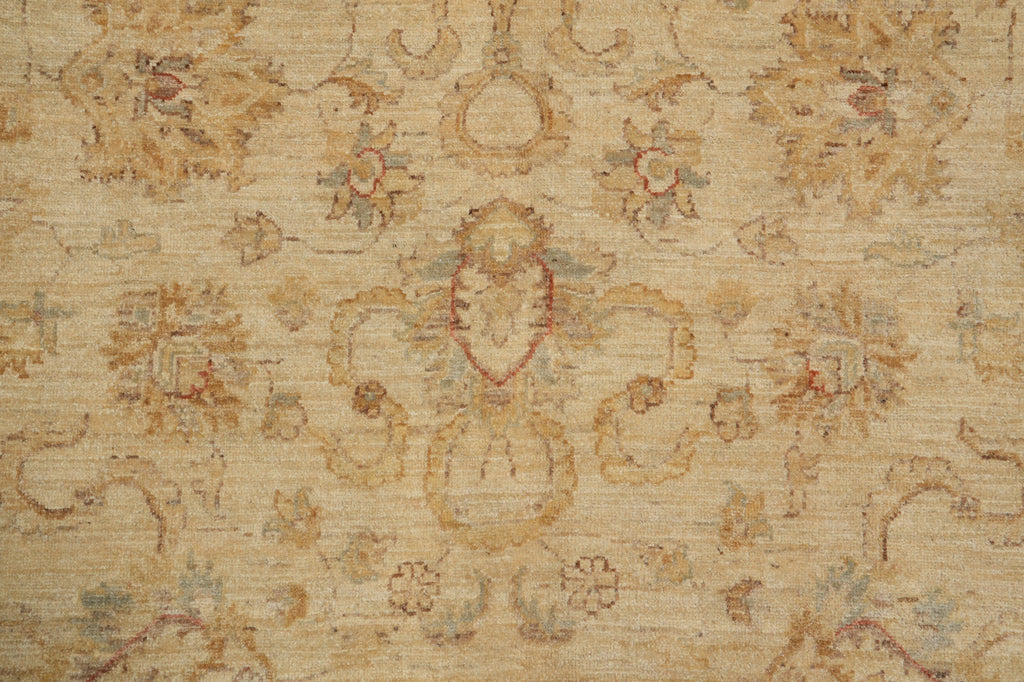 7 x 10 New Handmade Natural Wool Chobi Peshawar Ziegler Rug NEUTRALS TRANISTIONAL Pattern - Pakistan #PIX-20252