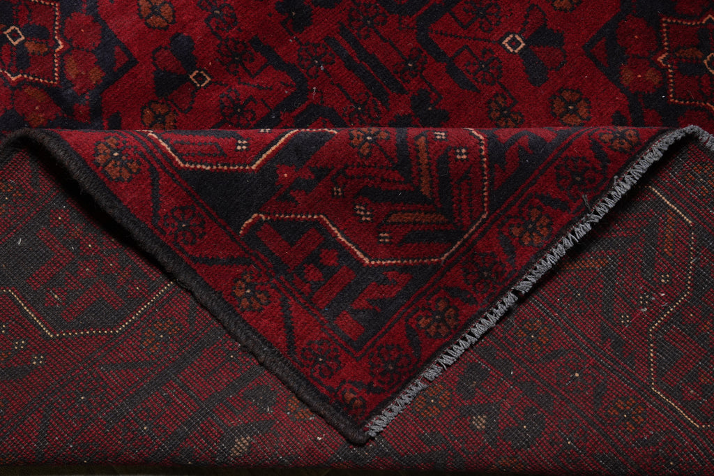 5 x 6.5 Afghan Khal Mammadi Rug Dark Red Black Sale #PIX-28569