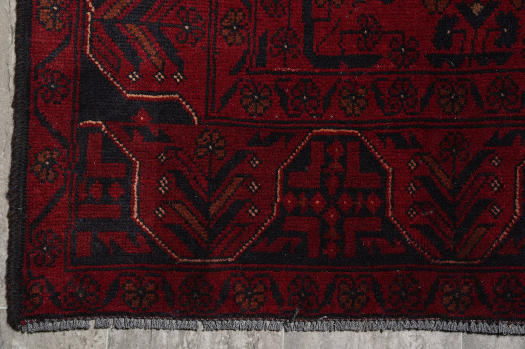 5 x 6.5 Afghan Khal Mammadi Rug Dark Red Black Sale #PIX-28569