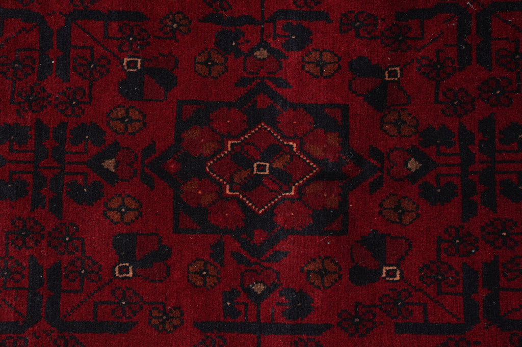 5 x 6.5 Afghan Khal Mammadi Rug Dark Red Black Sale #PIX-28569