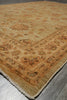 Load image into Gallery viewer, 6.5 x 9.7 Quality Natural Wool Handmade Ziglar Agra Rug Green Gold #F-6434