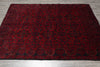 Load image into Gallery viewer, 5 x 6.5 Afghan Khal Mammadi Rug Dark Red Black Sale #PIX-28569