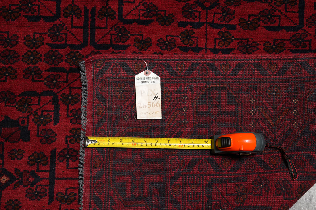 5 x 6.5 Afghan Khalmammadi Rug #PIX-28566