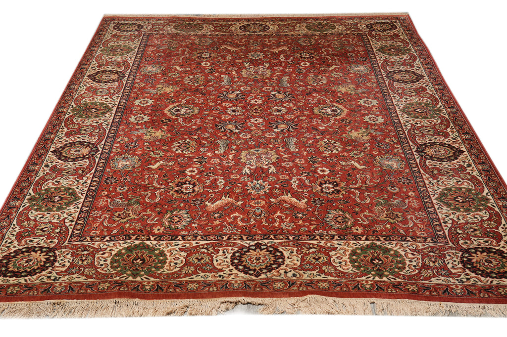 8 x 11.4 Hand-Knotted New Area Rug