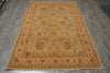 Load image into Gallery viewer, 6.5 x 9.7 Quality Natural Wool Handmade Ziglar Agra Rug Green Gold #F-6434