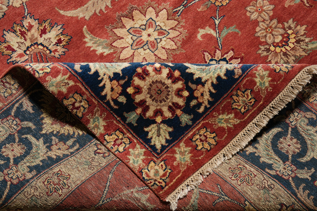 8.7 x 11.8 Great Quality Hand-Knotted Jaipur Rug Burgundy & Black #PIX-3708