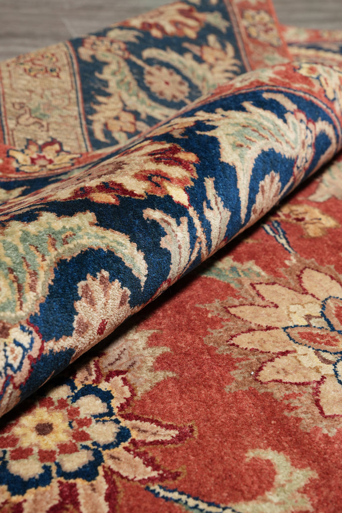 8.7 x 11.8 Great Quality Hand-Knotted Jaipur Rug Burgundy & Black #PIX-3708