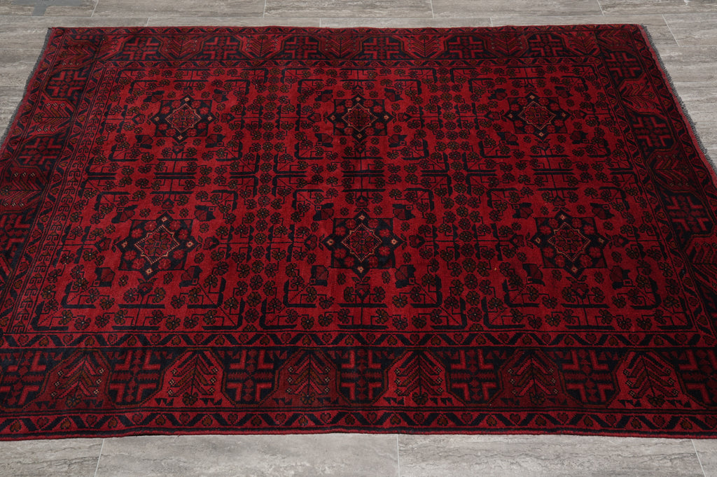 5 x 6.5 Afghan Khalmammadi Rug #PIX-28566