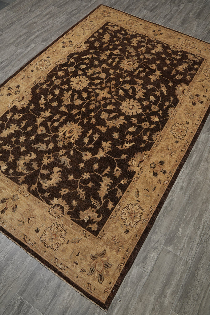 6 x 9 French Savaneri Handmade Wool Rug #F-6637