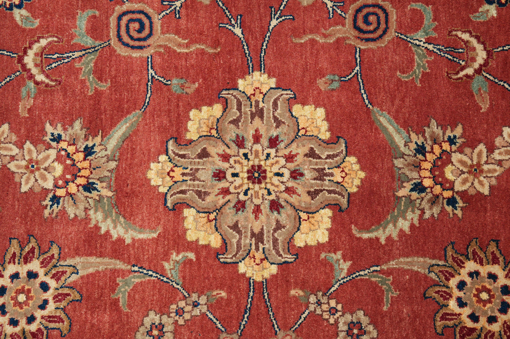 8.7 x 11.8 Great Quality Hand-Knotted Jaipur Rug Burgundy & Black #PIX-3708