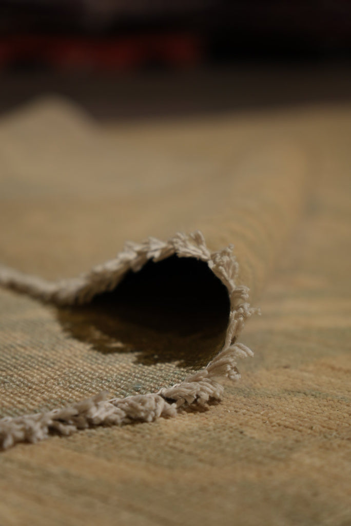 8.8 x 11.9 Light Sage Green New Oushak Rug #PIX-29447