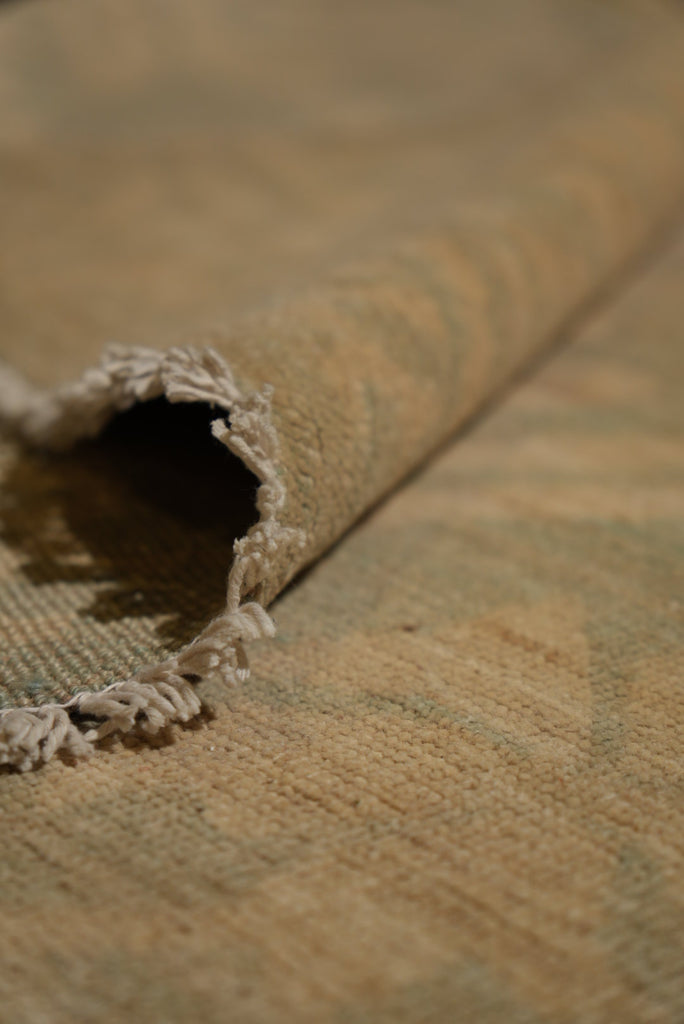 8.8 x 11.9 Light Sage Green New Oushak Rug #PIX-29447