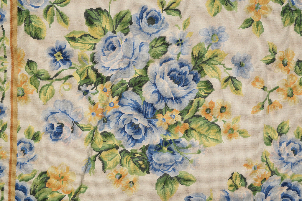 3 x 5 Beautiful French Floral Needle Point Rug Sale #F-4642