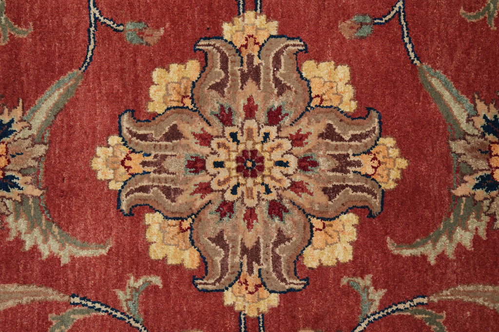8.7 x 11.8 Great Quality Hand-Knotted Jaipur Rug Burgundy & Black #PIX-3708