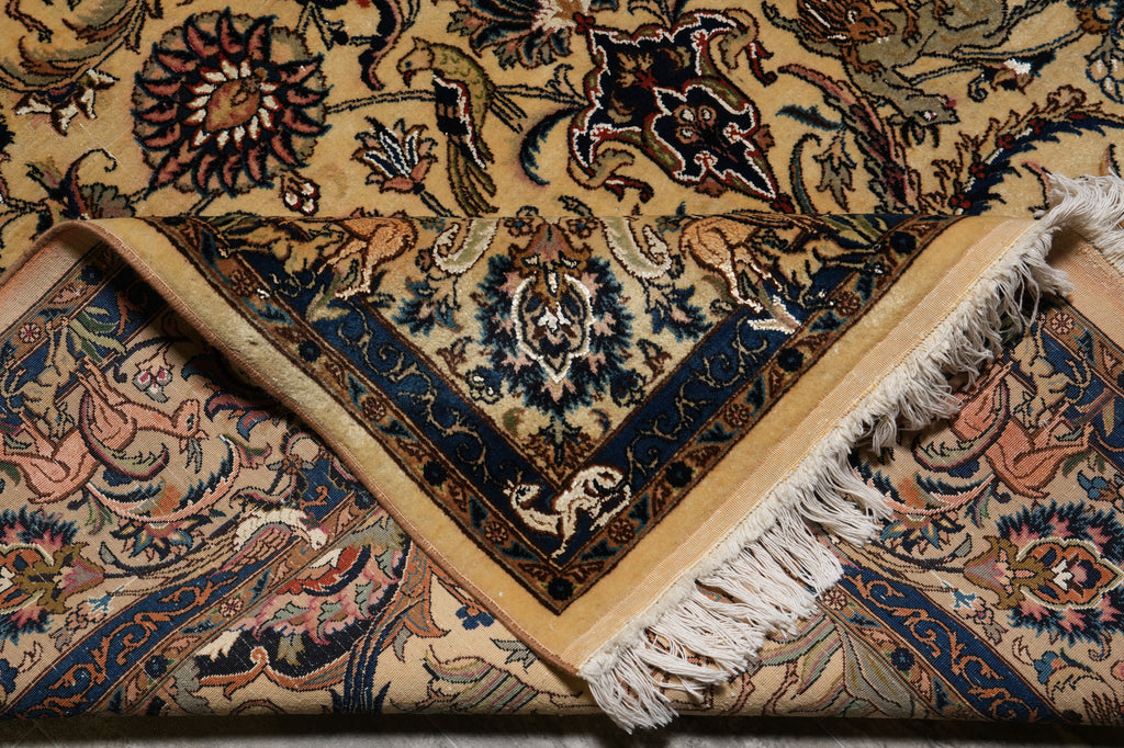 6.6 x 10 Exotic Estate Rug Authentic Fine 260 Kpsi  Persian Khorasan Carpet Aniamal Pattern #LA-52820