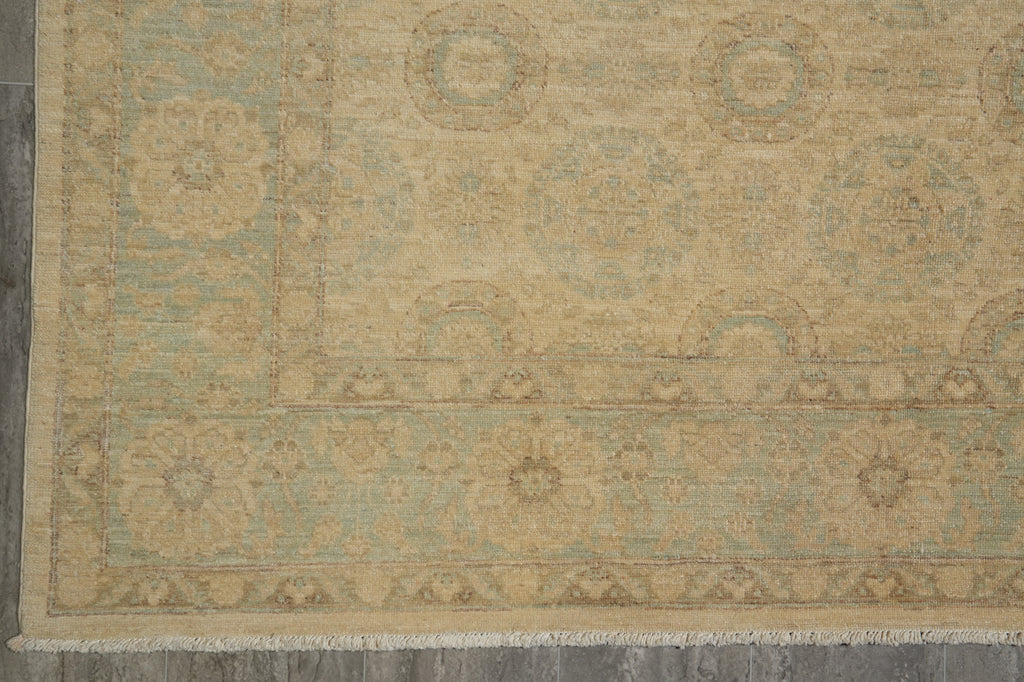 6 x 8.4 Vegetable Dyed Fine Chobi Peshawar Rug WARM COLORS - Pakistan #B-77542