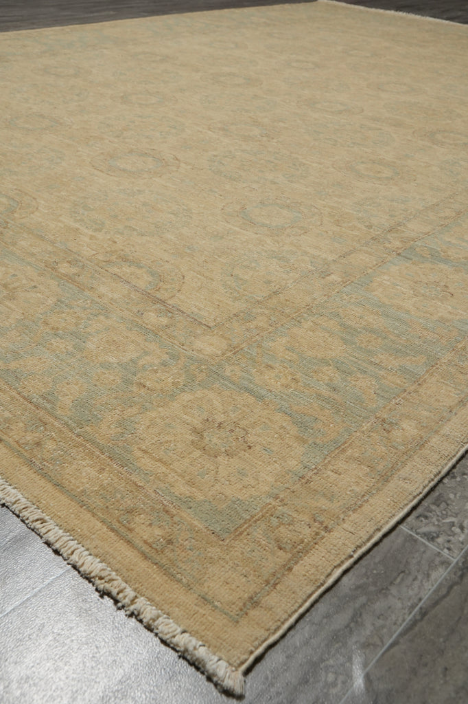 6 x 8.4 Vegetable Dyed Fine Chobi Peshawar Rug WARM COLORS - Pakistan #B-77542