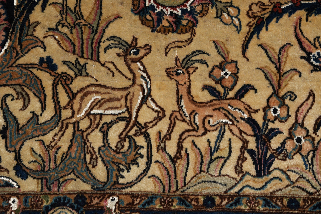 6.6 x 10 Exotic Estate Rug Authentic Fine 260 Kpsi  Persian Khorasan Carpet Aniamal Pattern #LA-52820