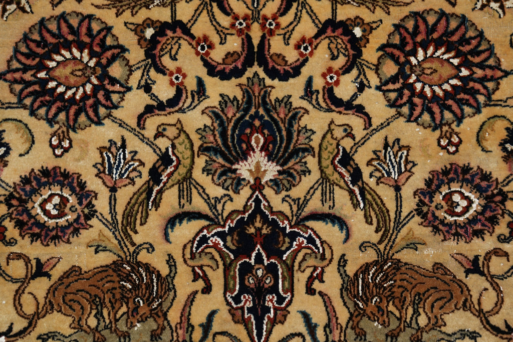 6.6 x 10 Exotic Estate Rug Authentic Fine 260 Kpsi  Persian Khorasan Carpet Aniamal Pattern #LA-52820