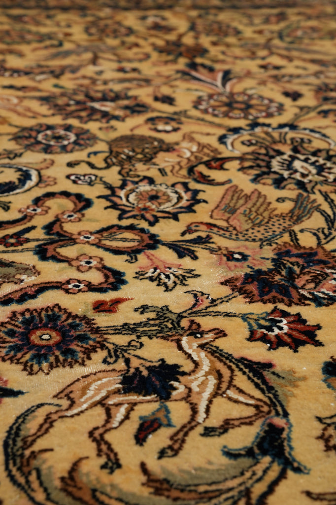 6.6 x 10 Exotic Estate Rug Authentic Fine 260 Kpsi  Persian Khorasan Carpet Aniamal Pattern #LA-52820