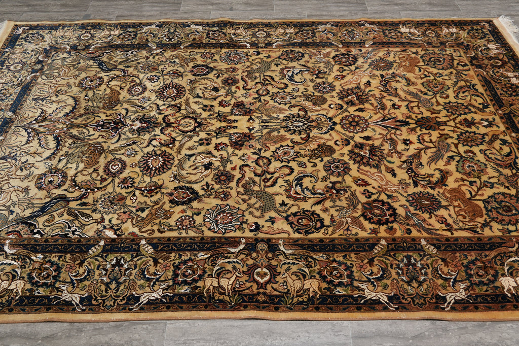 6.6 x 10 Exotic Estate Rug Authentic Fine 260 Kpsi  Persian Khorasan Carpet Aniamal Pattern #LA-52820