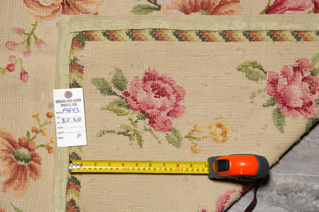 4 x 6 Floral Needle Point Rug Sale #F-4643