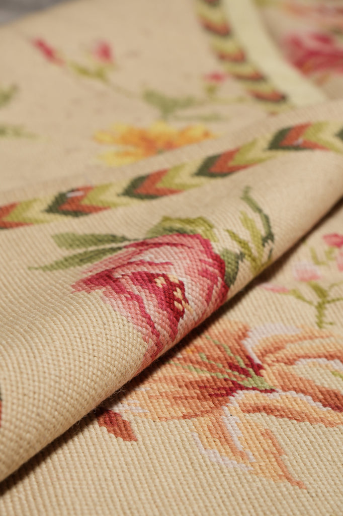 4 x 6 Floral Needle Point Rug Sale #F-4643