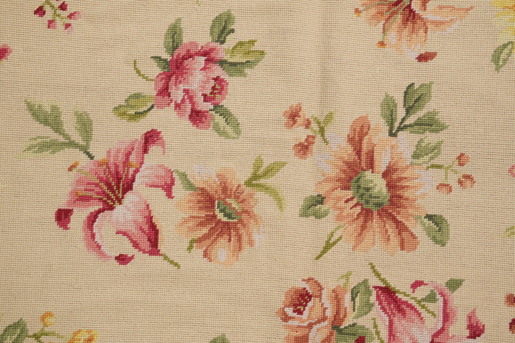 4 x 6 Floral Needle Point Rug Sale #F-4643
