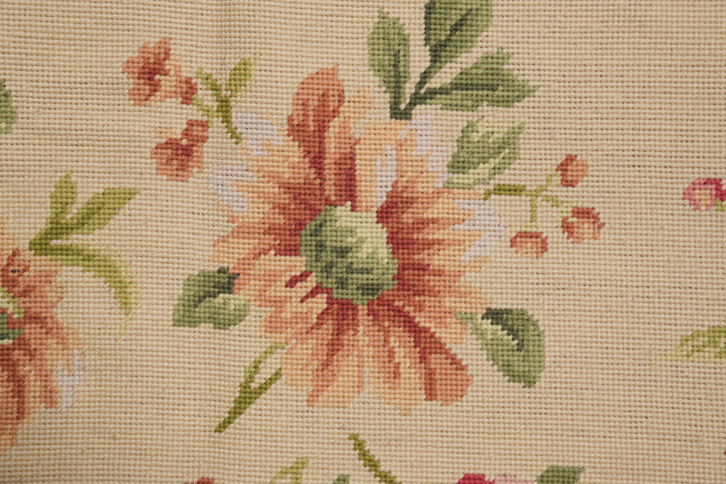 4 x 6 Floral Needle Point Rug Sale #F-4643