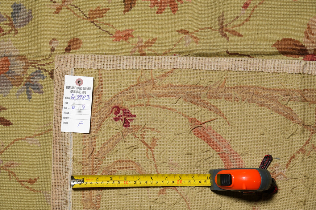 6 x 9 Needle Point Rug Floral Clearance Sale #PIX-3983