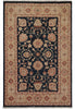 Load image into Gallery viewer, 6.8 x 9.6 BLACK Transitional Ziegler Chobi Peshawar Rug, NATURAL NEAT WOOL -Pakistan #PIX-13995