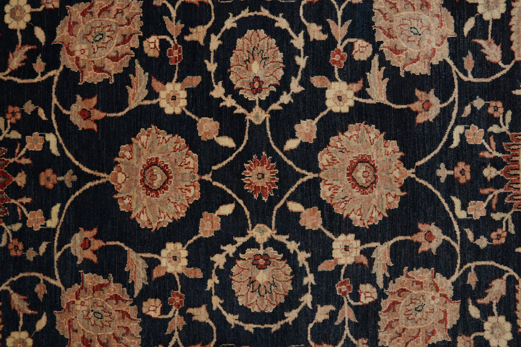 6.8 x 9.6 BLACK Transitional Ziegler Chobi Peshawar Rug, NATURAL NEAT WOOL -Pakistan #PIX-13995