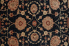 Load image into Gallery viewer, 6.8 x 9.6 BLACK Transitional Ziegler Chobi Peshawar Rug, NATURAL NEAT WOOL -Pakistan #PIX-13995