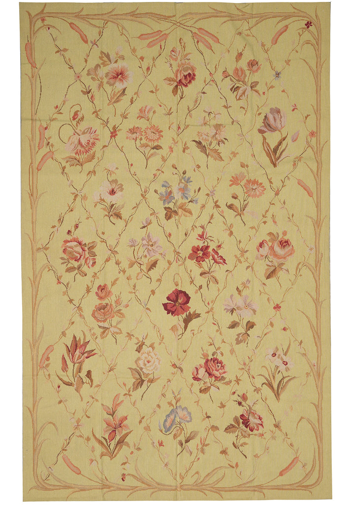 6 x 9 Needle Point Rug Floral Clearance Sale