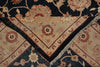 Load image into Gallery viewer, 6.8 x 9.6 BLACK Transitional Ziegler Chobi Peshawar Rug, NATURAL NEAT WOOL -Pakistan #PIX-13995