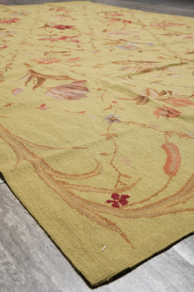 6 x 9 Needle Point Rug Floral Clearance Sale #PIX-3983
