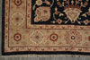 Load image into Gallery viewer, 6.8 x 9.6 BLACK Transitional Ziegler Chobi Peshawar Rug, NATURAL NEAT WOOL -Pakistan #PIX-13995