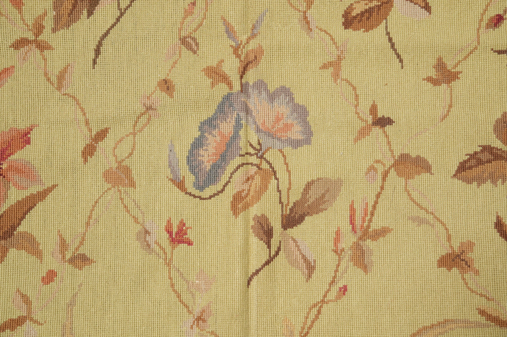6 x 9 Needle Point Rug Floral Clearance Sale #PIX-3983