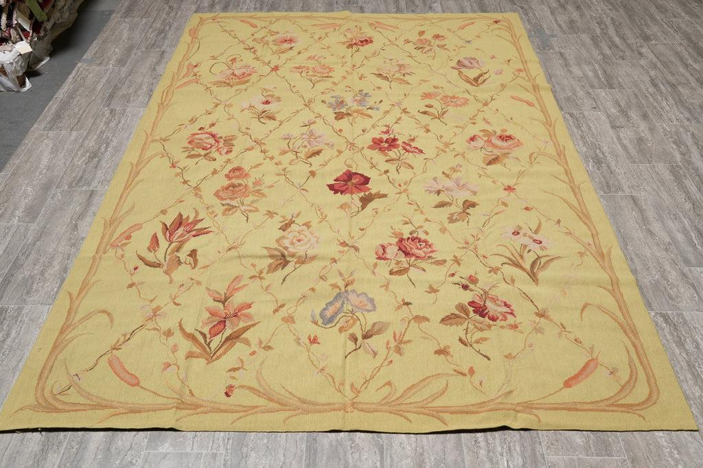 6 x 9 Needle Point Rug Floral Clearance Sale #PIX-3983