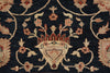 Load image into Gallery viewer, 6.8 x 9.6 BLACK Transitional Ziegler Chobi Peshawar Rug, NATURAL NEAT WOOL -Pakistan #PIX-13995