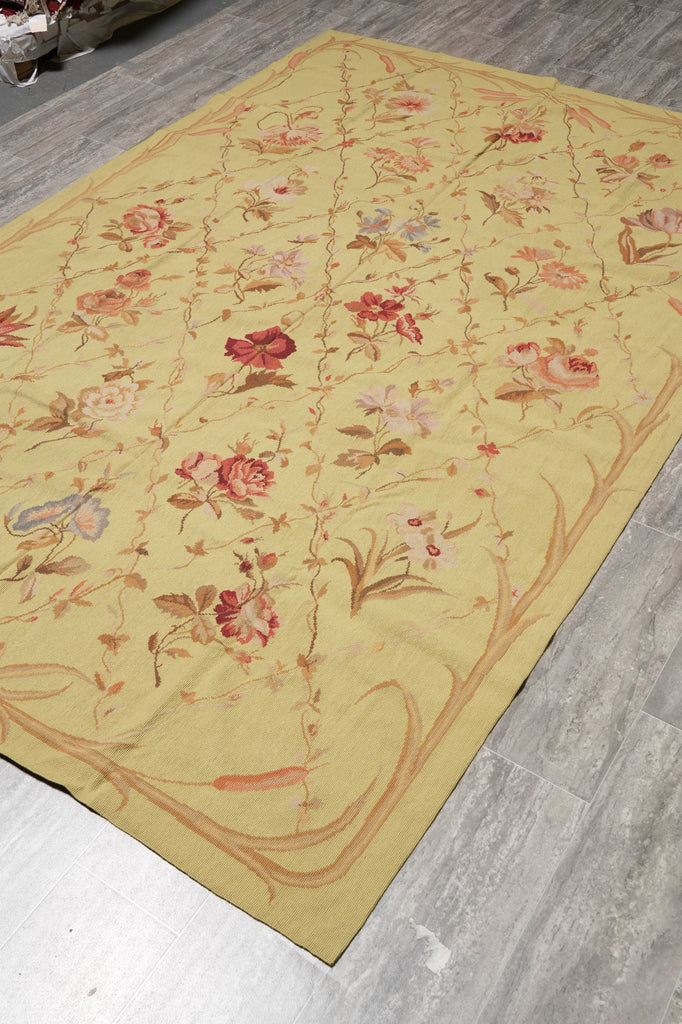 6 x 9 Needle Point Rug Floral Clearance Sale #PIX-3983