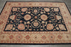 Load image into Gallery viewer, 6.8 x 9.6 BLACK Transitional Ziegler Chobi Peshawar Rug, NATURAL NEAT WOOL -Pakistan #PIX-13995